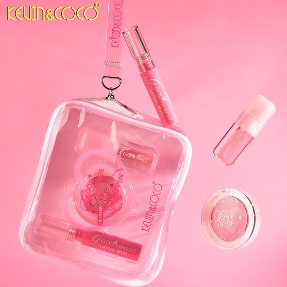 KEVIN & COCO Pink Makeup Set NWT - Picture 1 of 5